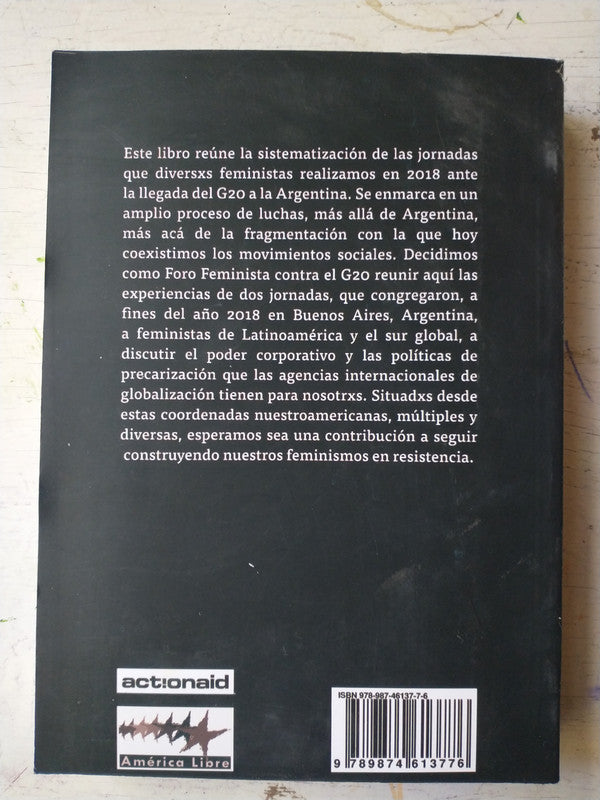 Libro usado en venta: Demasiado: Feministas contra el poder corporativo; editorial America Libre impreso en 2019 realizamos envios a todo el mundo.3