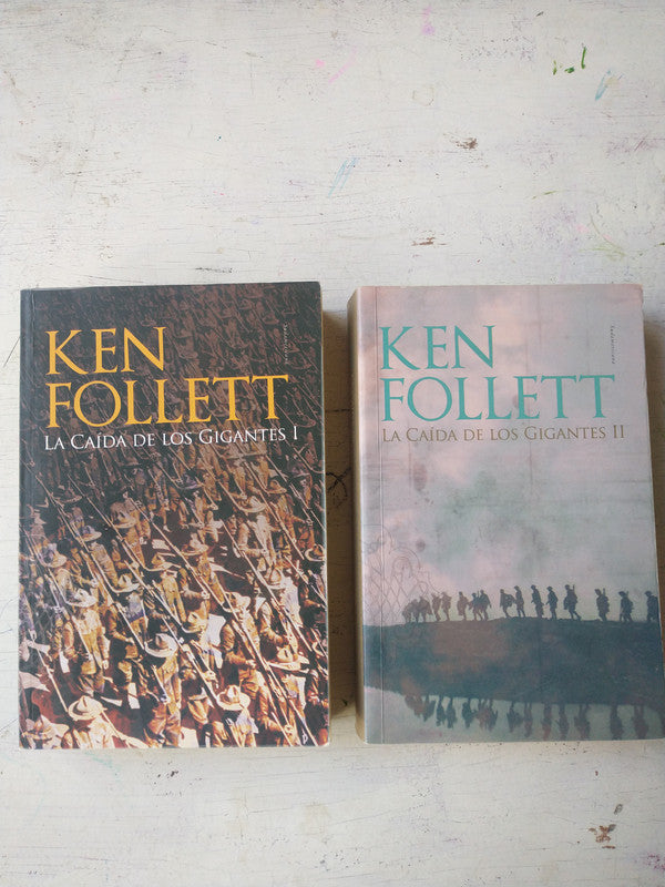 Libro usado en venta: La caida de los gigantes - 2 Tomos de Ken Follett; editorial Sudamericana impreso en 2015 realizamos envios a todo el mundo.1
