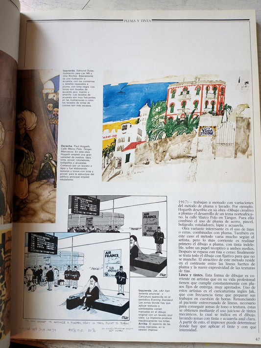 Libro usado en venta: Guia completa de ilustracion y diseño de Terence Dalley; editorial H. Blume impreso en 1982 realizamos envios a todo el mundo.3