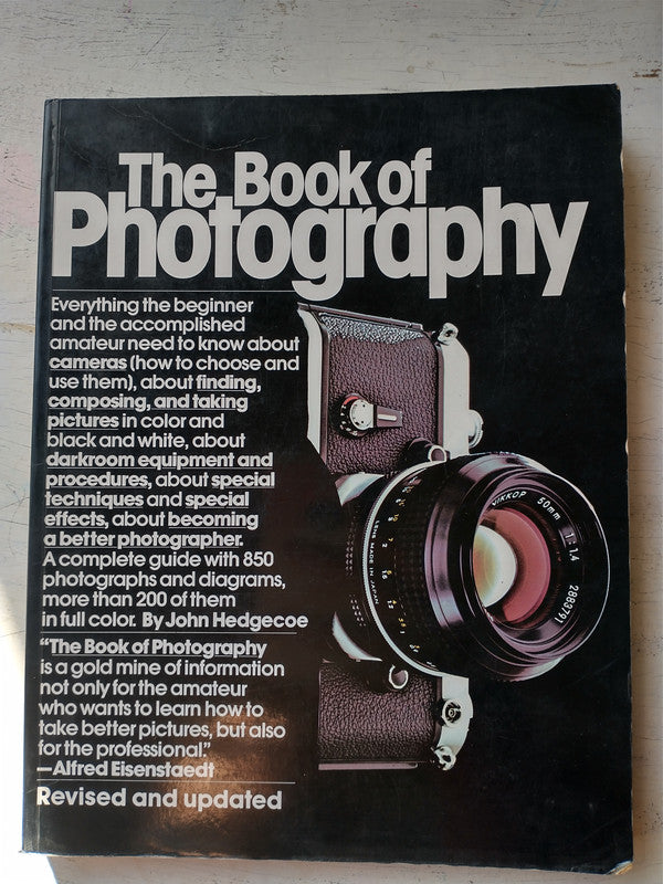 Libro usado en venta: The Book of Photography de John Hedgecoe; editorial Alfred A. Knopf impreso en 1990 realizamos envios a todo el mundo.1