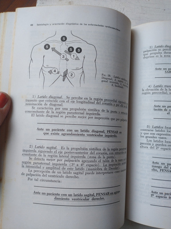 Libro usado en venta: Semiologia y orientacion diagnostica de las enfermedades cardiovasculares de Caino - Sanchez; Panamericana impreso en 19911.3