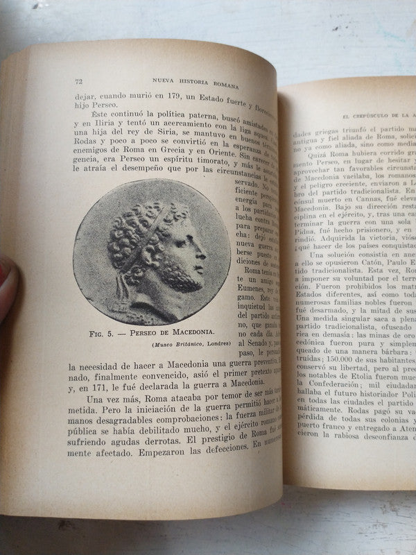 Libro usado en venta: Nueva historia romana de Guillermo Ferrero; editorial Hachette impreso en 1941 realizamos envios a todo el mundo.4