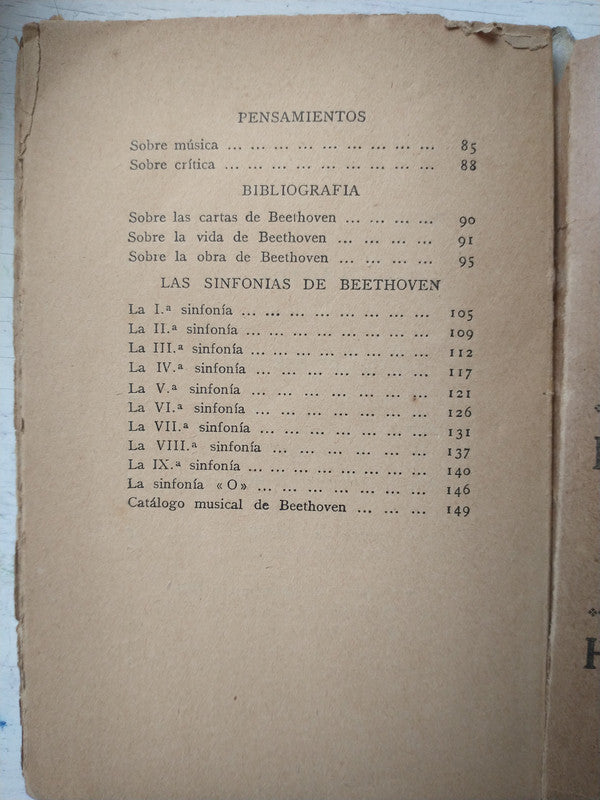 Libro usado en venta: Vida de Beethoven - Las sinfonias de Romain Rolland - Ramirez Angel; impreso en _ realizamos envios a todo el mundo.3