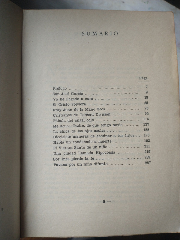 Libro usado en venta: San Jose Garcia de Jose Luis Martin Descalzo; editorial Propaganda Popular Catolica impreso en 1959 envios a todo el mundo.2