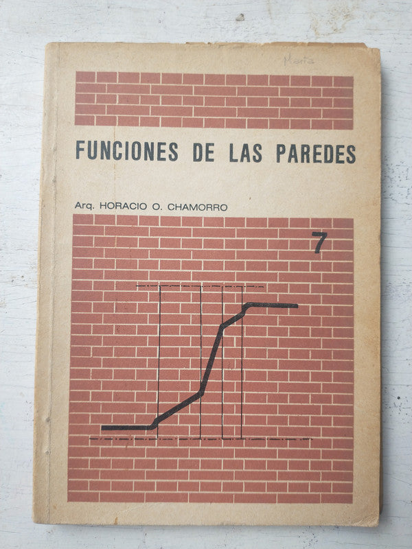 Libro usado en venta: Funciones de las paredes de Horacio O. Chamorro; editorial El politecnico impreso en 1976 realizamos envios a todo el mundo.1