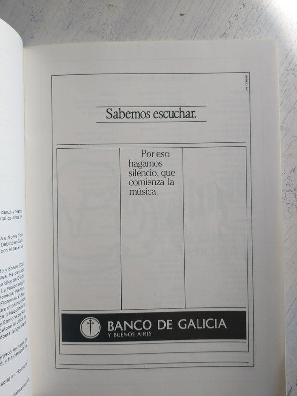 Libro usado en venta: Teatro Colon (1989); impreso en 1989 realizamos envios a todo el mundo.3