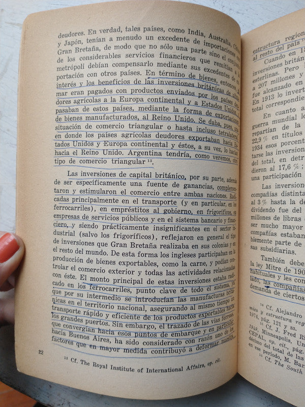 Libro usado en venta: 1940-1945, Gran Breta?a, Estados Unidos y Las clases dirigentes argentinas de Mario Rapoport; De Belgrano impreso en 19801.4