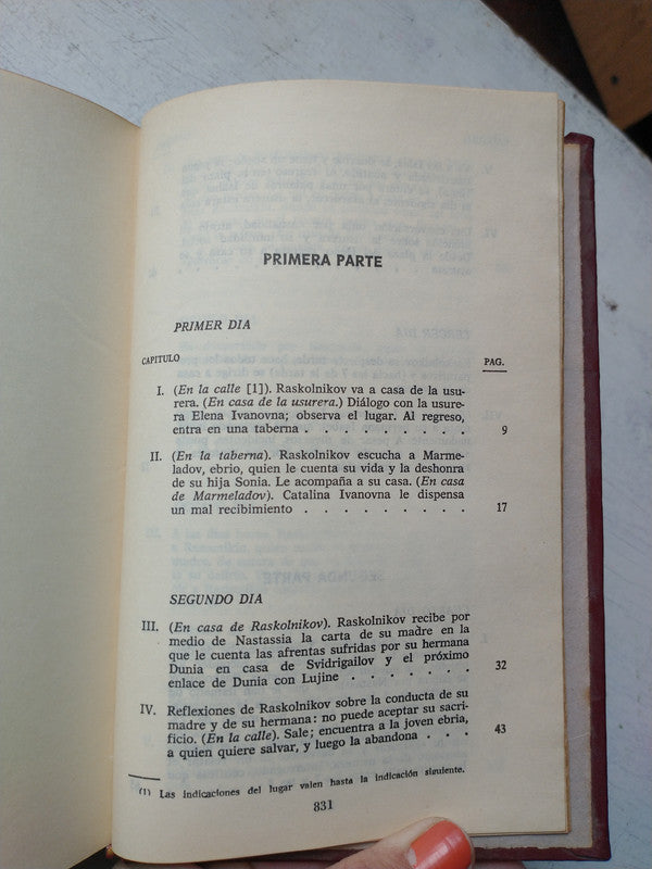 Libro usado en venta: Crimen y castigo / La casa de los muertos de Fiodor Dostoievski (Dostoyevski); editorial Bruguera impreso en 1978.3