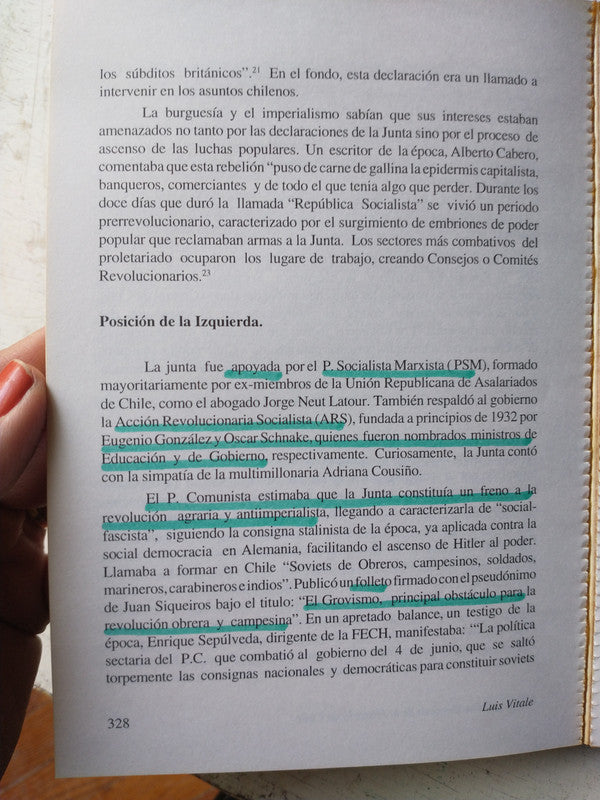 Libro usado en venta: Interpretacion Marxista de la Historia de Chile (Tomo V) de Luis Vitale; editorial LOM impreso en _ envios a todo el mundo.3