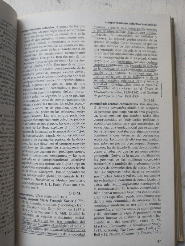 Libro usado en venta: Diccionario de sociologia de Duncan Mitchell; editorial Grijalbo impreso en 1983 realizamos envios a todo el mundo.3