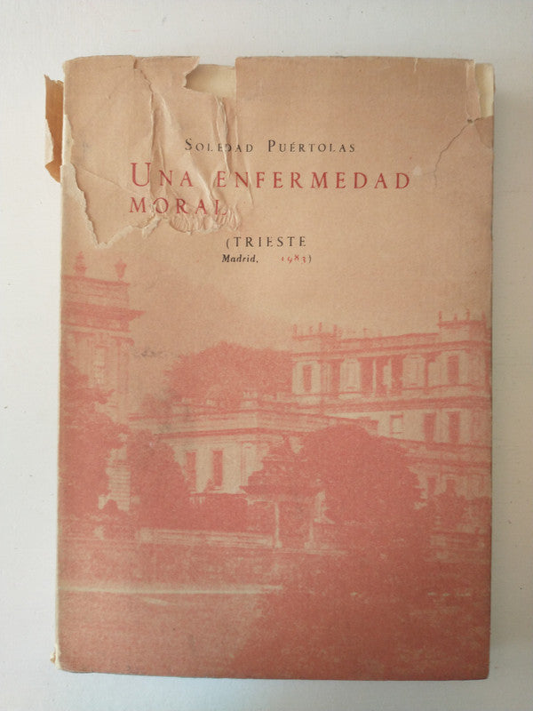 Libro usado en venta: Una enfermedad moral de Soledad Puertolas; editorial Trieste impreso en 1983 realizamos envios a todo el mundo.1