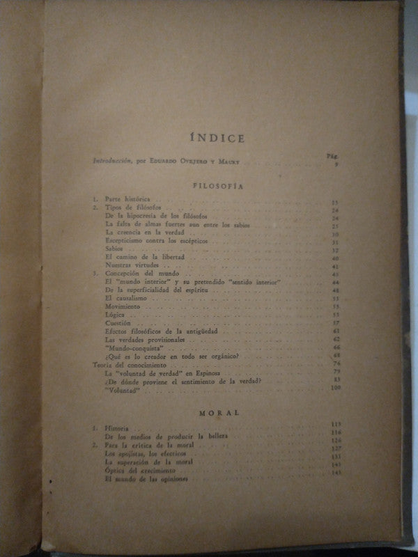Libro usado en venta: Obras Completas - Tomo XIII de Friedrich Nietzsche (Federico Nietzsche); editorial Aguilar impreso en 1950.3