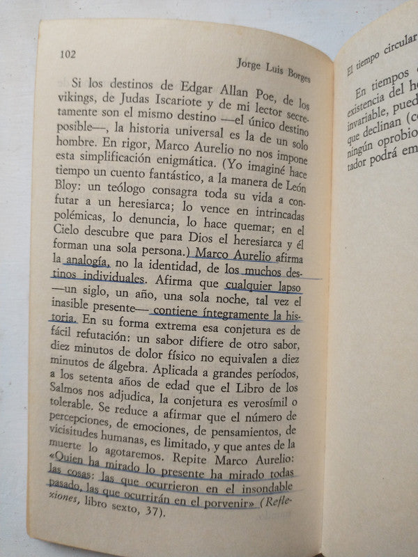 Libro usado en venta: Historia de la eternidad de Jorge Luis Borges; editorial Alianza impreso en 1971 realizamos envios a todo el mundo.3