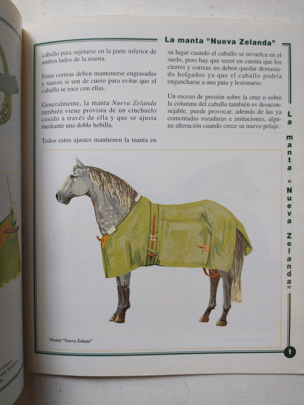 Libro usado en venta: Las mantas del caballo de Pilar Massaguer; editorial El caballo impreso en 1995 realizamos envios a todo el mundo.3