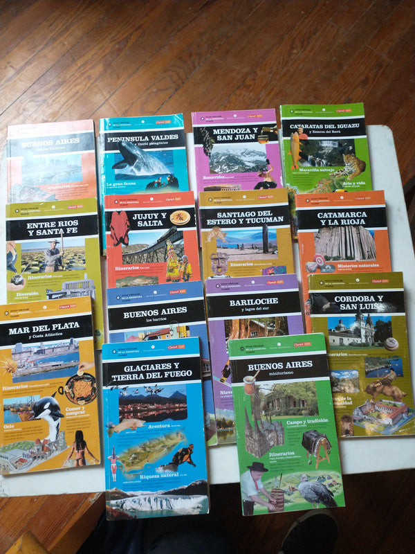Libro usado en venta: 14 tomos de Guias visuales de la Argentina; editorial AGEA impreso en 2001 realizamos envios a todo el mundo.1