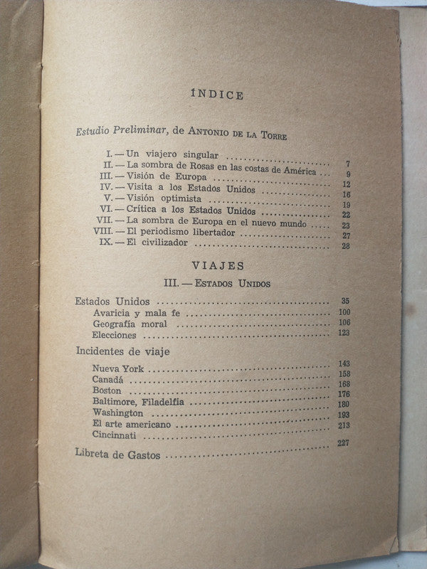Libro usado en venta: Viajes - 3 tomos de Domingo Faustino Sarmiento; editorial Hachette impreso en 1955 realizamos envios a todo el mundo.4