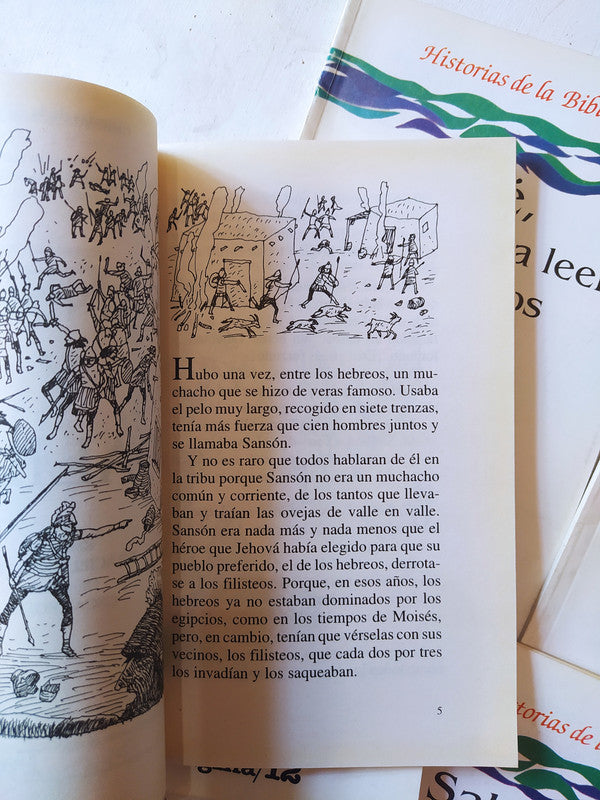 Libro usado en venta: 7 libros de Historias de la Biblia de Graciela Montes; editorial Pagina 12 impreso en 1997 realizamos envios a todo el mundo.2