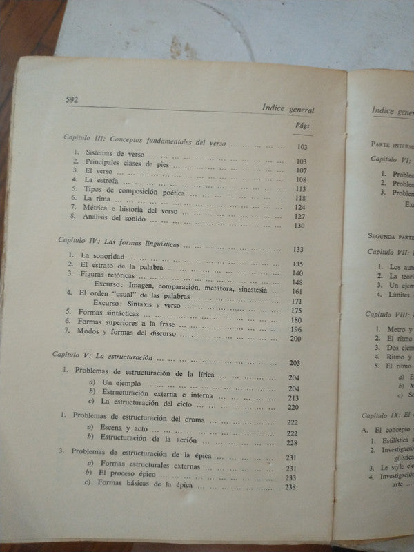 Libro usado en venta: Interpretacion y analisis de la obra literaria de Wolfgang Kayser; editorial Gredos impreso en 1961 envios a todo el mundo.3
