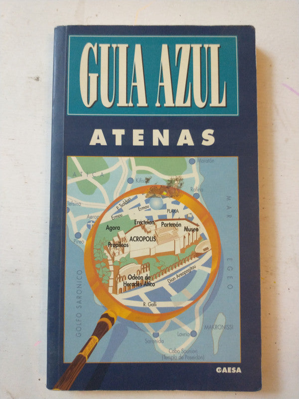 Libro usado en venta: Atenas de Guia Azul; editorial Gaesa impreso en _ realizamos envios a todo el mundo.1