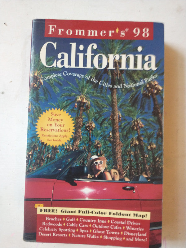 Libro usado en venta: Frommer's California '98 - Complete coverage of the Cities and National Parks; editorial Macmillan impreso en 1998.1