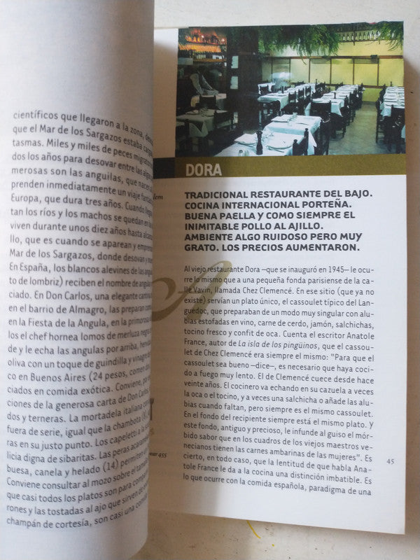 Libro usado en venta: Guia de restaurantes 2001 - Los mejores de Buenos Aires de Abel Gonzalez; editorial Ci Capital Intelectual impreso en 2001.3