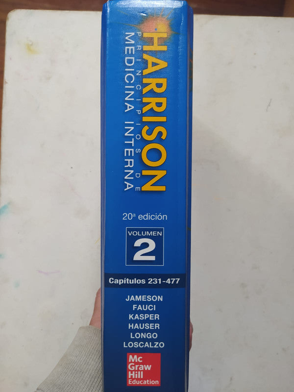 Libro usado en venta: Principios de medicina interna - Vol. 2 (20? Edicion) de Harrison; editorial McGraw-Hill impreso en 2018 envios a todo el mundo.3