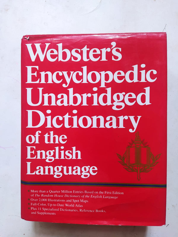 Libro usado en venta: Encyclopedic Unabridged Dictionary of the english language de Webster's; editorial Portland House impreso en 1989.1