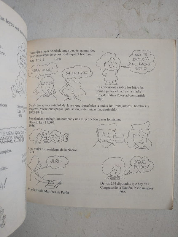 Libro usado en venta: Los derechos de las mujeres - Fasciculo 16 de Graciela Beatriz Cabal; editorial Libros del Quirquincho impreso en 1988.3