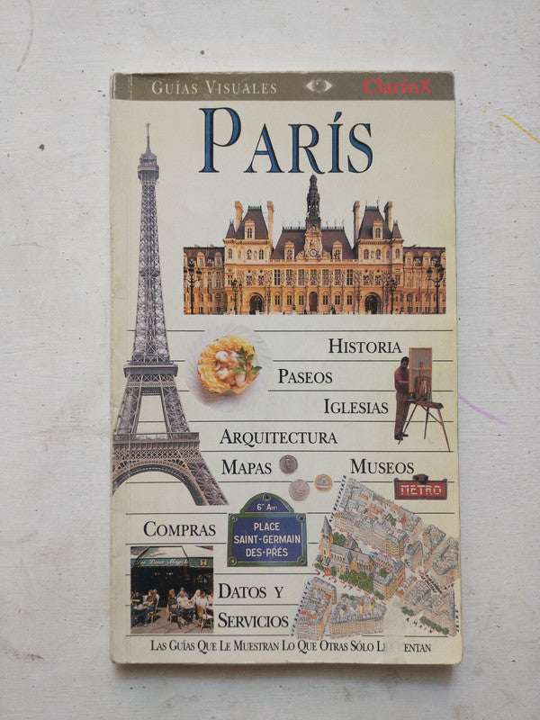 Libro usado en venta: Guias visuales - Paris de Guias Visuales; editorial AGEA impreso en 1998 realizamos envios a todo el mundo.1