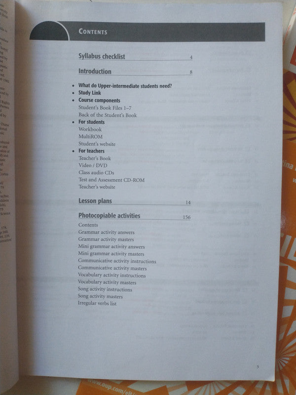 Libro usado en venta: New English File - Intermediate (Teacher's Book + Students' Book + Workbook); editorial Oxford University Press impreso en 2014.2