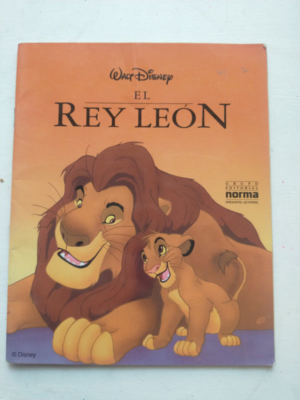 Libro usado en venta: El Rey Leon; editorial Norma impreso en 1994 realizamos envios a todo el mundo.1
