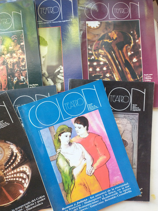 Libro usado en venta: Teatro Colon (a?o 3 y a?o 4) 9 Vol. de Revista; editorial Artes Graficas Corin Luna impreso en _ envios a todo el mundo.2