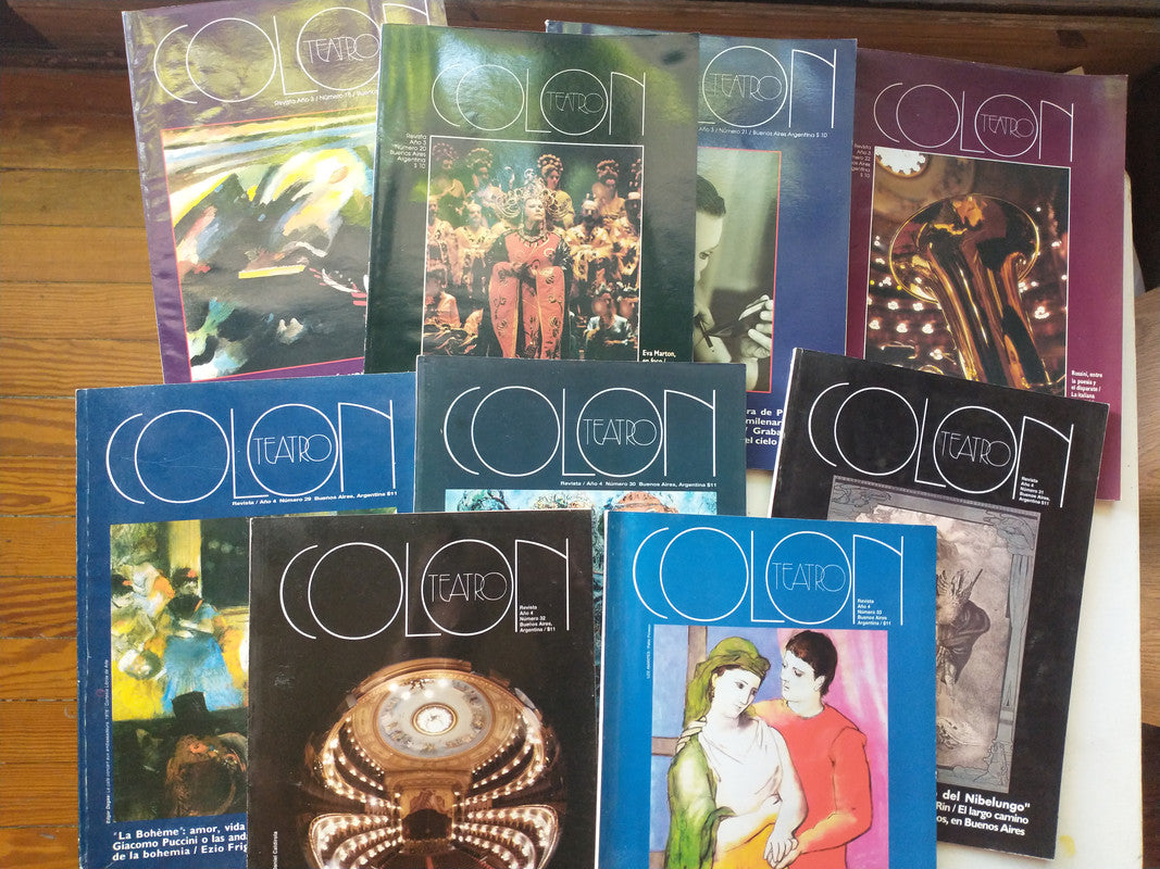 Libro usado en venta: Teatro Colon (a?o 3 y a?o 4) 9 Vol. de Revista; editorial Artes Graficas Corin Luna impreso en _ envios a todo el mundo.1