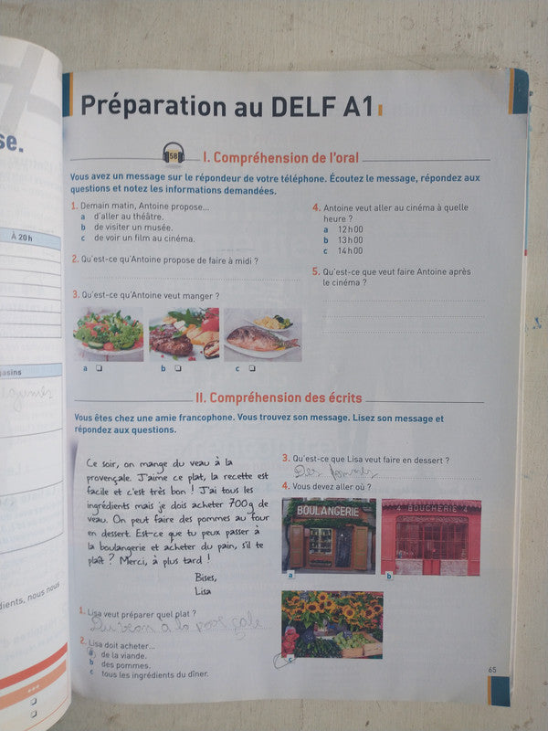 Libro usado en venta: Methode de francais - Texto 1; editorial Hachette impreso en 2016 realizamos envios a todo el mundo.3