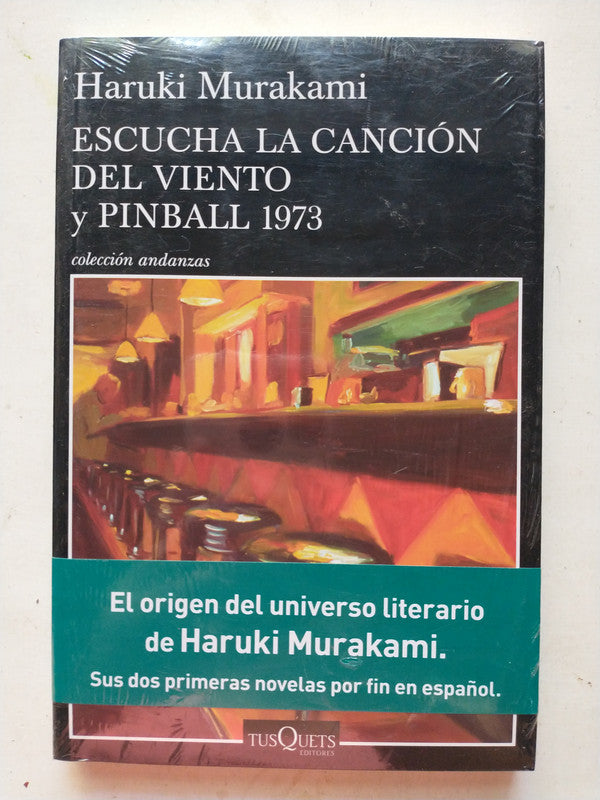 Libro usado en venta: Escucha la cancion del viento y pinball 1973 de Haruki Murakami; editorial Tusquets impreso en _ envios a todo el mundo.1