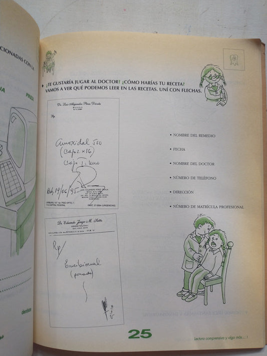 Libro usado en venta: Lectura comprensiva y algo mas?Libro taller 1; editorial Magisterio del Rio de la Plata impreso en 1995 envios a todo el mundo.3