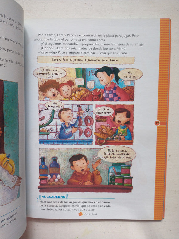 Libro usado en venta: Las lecturas de Manu 2 - Antologia y actividades de Margarita Maine; editorial Aique impreso en 2004 envios a todo el mundo.3