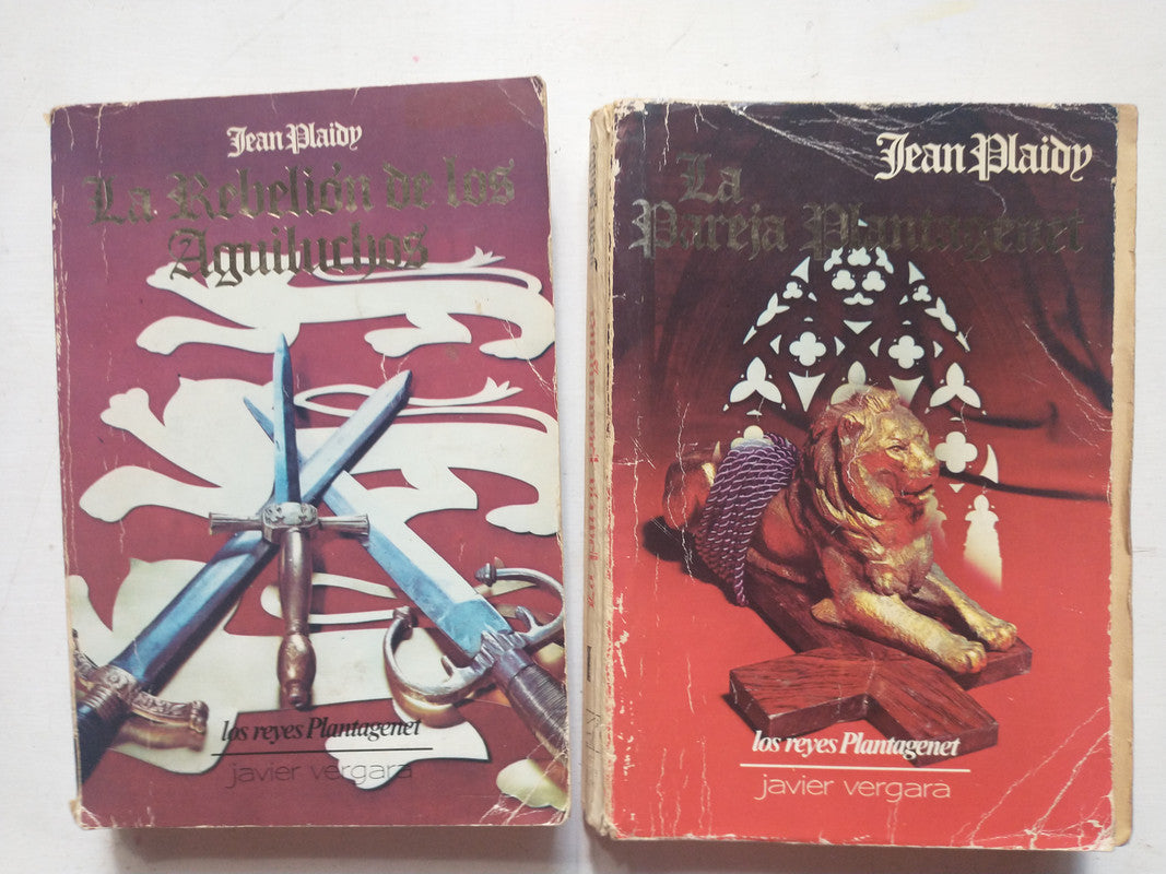 Libro usado en venta: La pareja plantagenet - La rebelion de los aguiluchos de Jean Plaidy; editorial Javier Vergara impreso en 1985.1