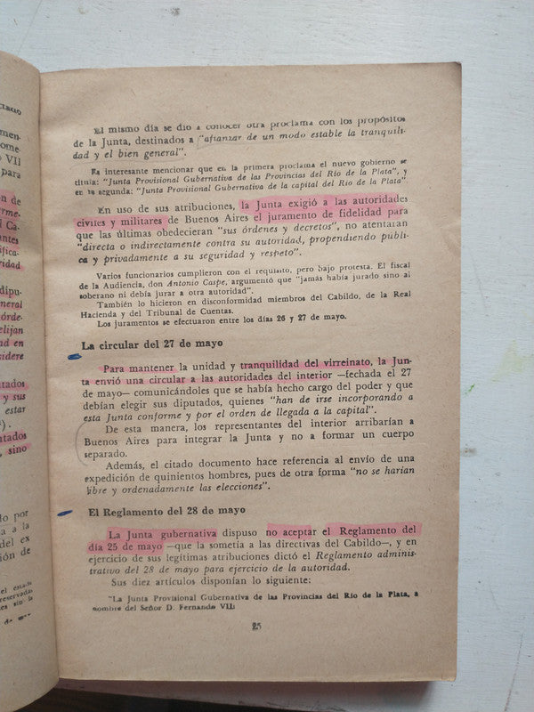 Libro usado en venta: Historia de las instituciones politicas y sociales argentinas (desde 1810) de Jose C. Ibañez; editorial Troquel impreso en 1980.2