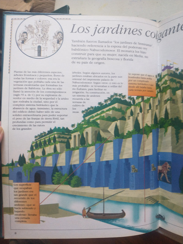 Libro usado en venta: Las siete Maravillas del mundo; editorial Sagarra Marmol impreso en _ realizamos envios a todo el mundo.3