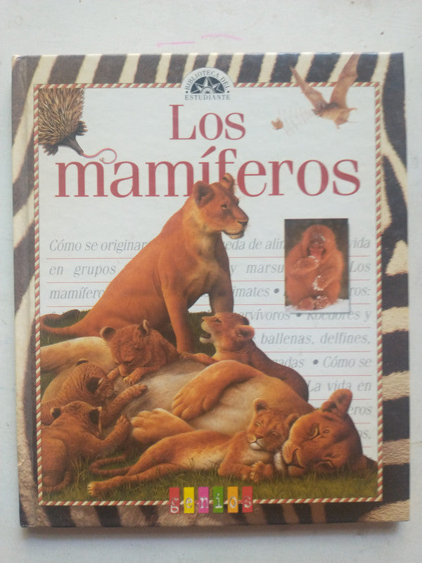 Libro usado en venta: Los mamiferos; editorial AGEA impreso en 2002 realizamos envios a todo el mundo.1