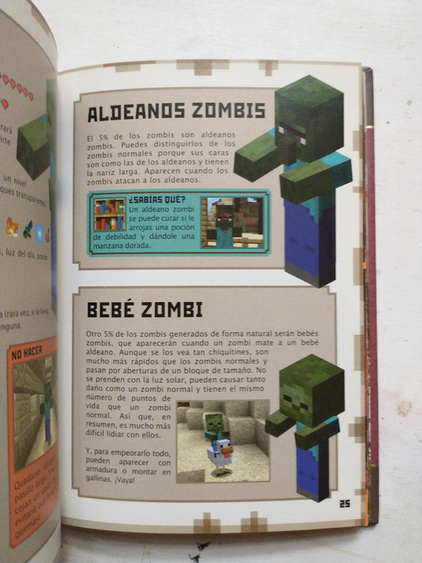Libro usado en venta: Minecraft 4: Guia de combate de Stephanie Milton; editorial Montena impreso en 2015 realizamos envios a todo el mundo.2