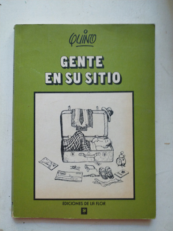 Libro usado en venta: Gente en su sitio de Quino; editorial De La Flor impreso en 1987 realizamos envios a todo el mundo.1