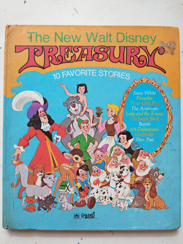 Libro usado en venta: Treasury - 10 favorite stories de The new Walt Disney; editorial Golden Book impreso en 1971 realizamos envios a todo el mundo.1
