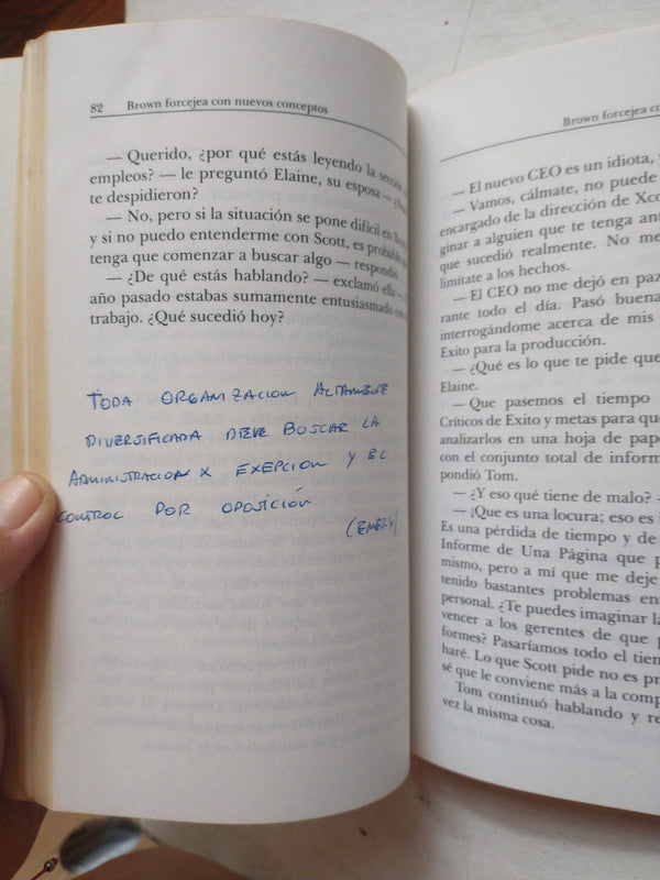 Libro usado en venta: Administracion en una pagina de Riaz Khadem - Robert Lorber; editorial Norma impreso en 1994 realizamos envios a todo el mundo.2