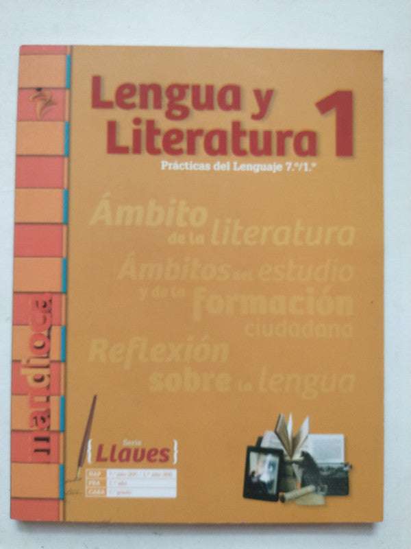 Libro usado en venta: Lengua y literatura 1: Practicas del lenguaje 7?- 1? de Fernando M. Carranza; editorial Mandioca impreso en 2019.1