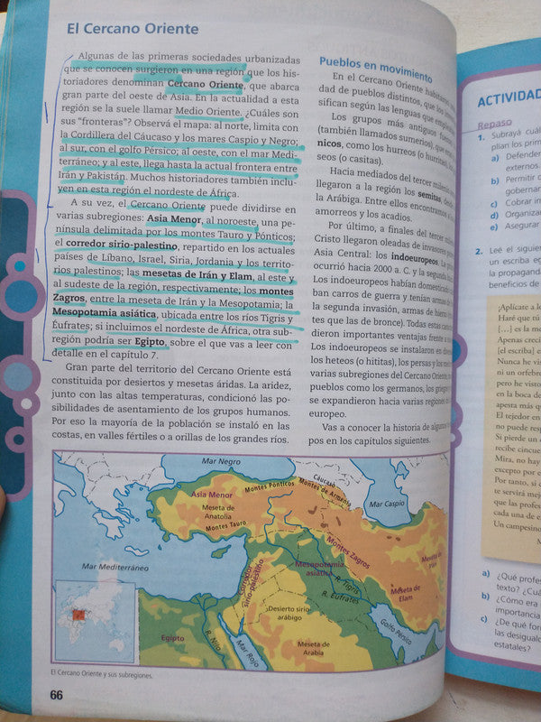 Libro usado en venta: Historia: Desde las primeras sociedades hasta el fin de la Edad Media de Benjamin F. Carabajal; Santillana impreso en 2015.3