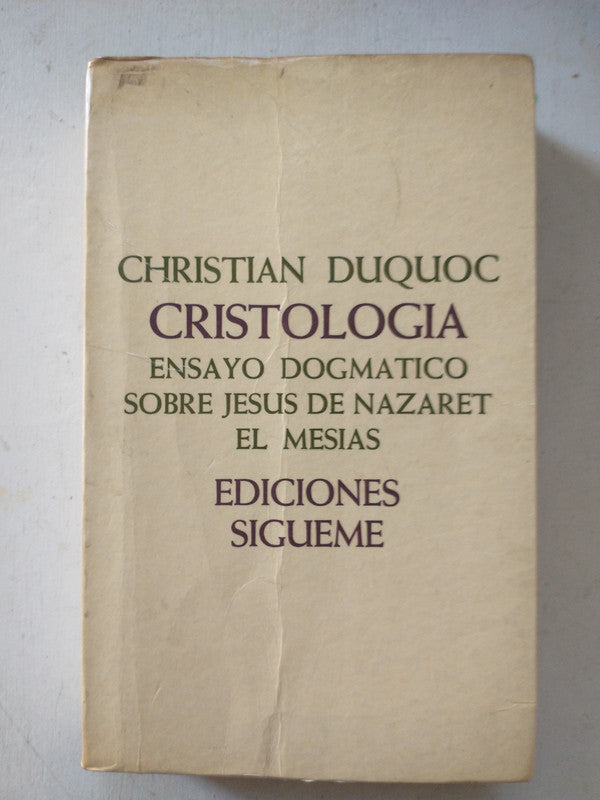Libro usado en venta: Cristologia - Ensayo Dogmatico de Christian Duquoc; editorial Sigueme impreso en 1981 realizamos envios a todo el mundo.1