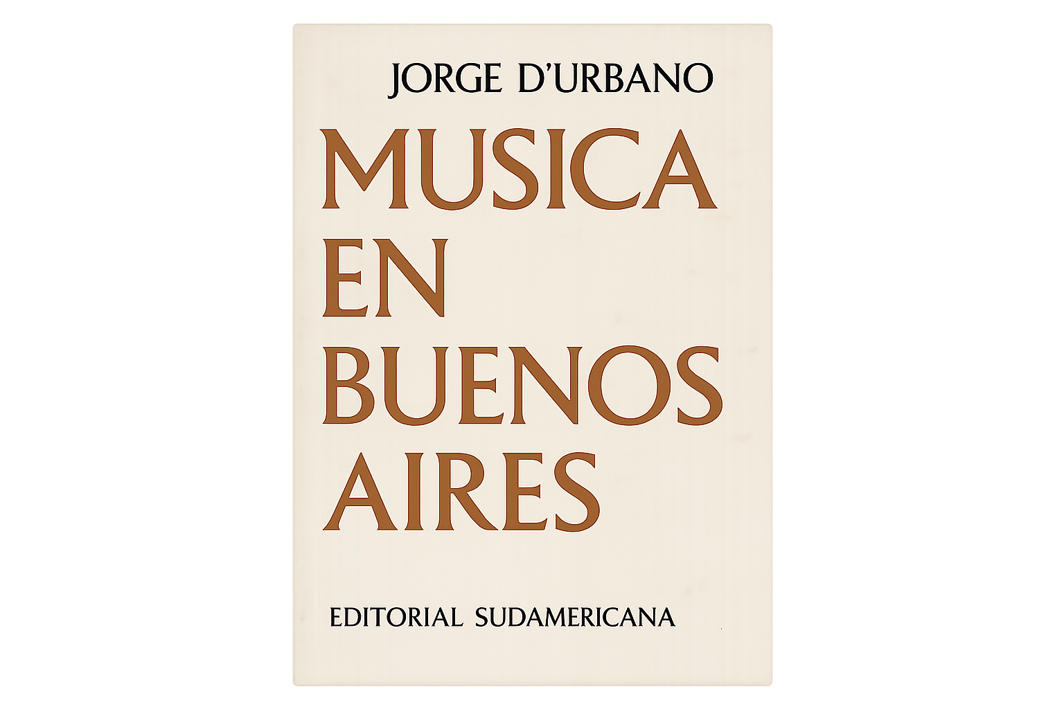 Portada del libro Música en Buenos Aires