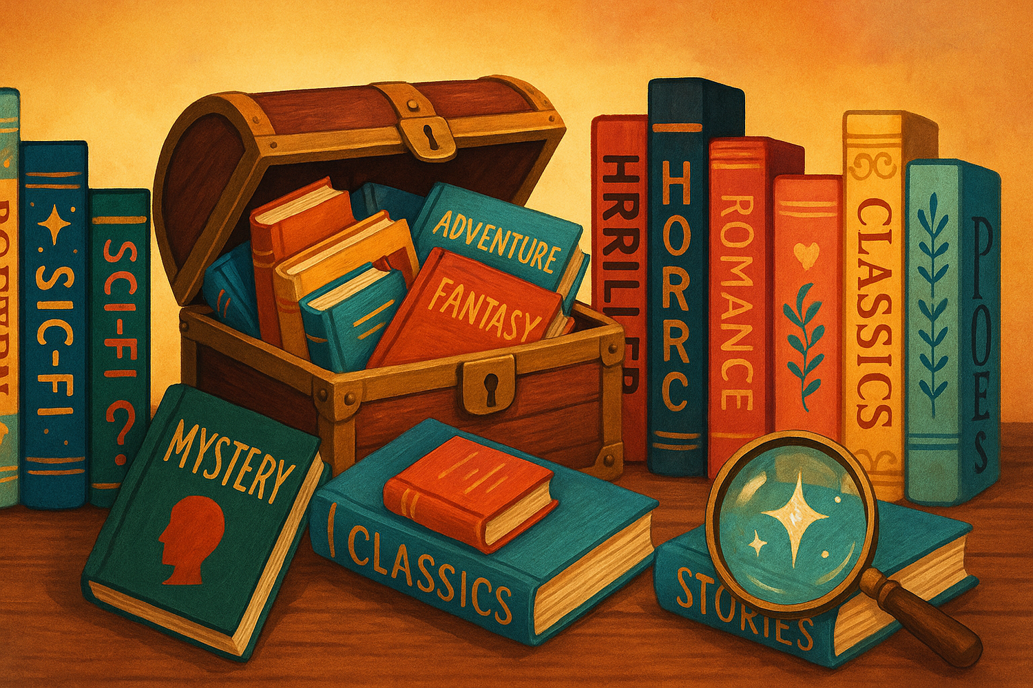 Libros de Diversos géneros.